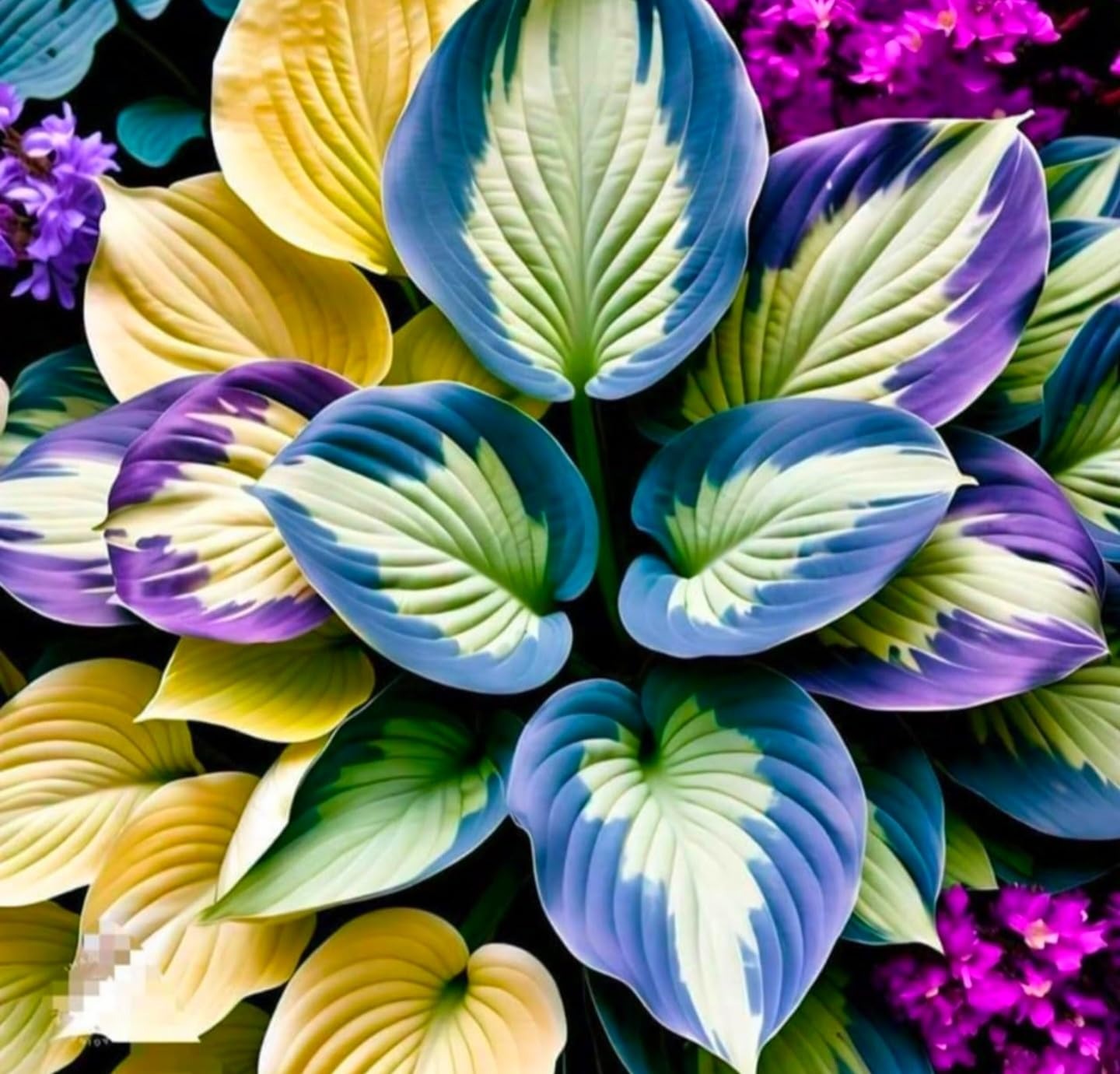 Multicolor Hosta Seeds + Plant Growth Serum Free
